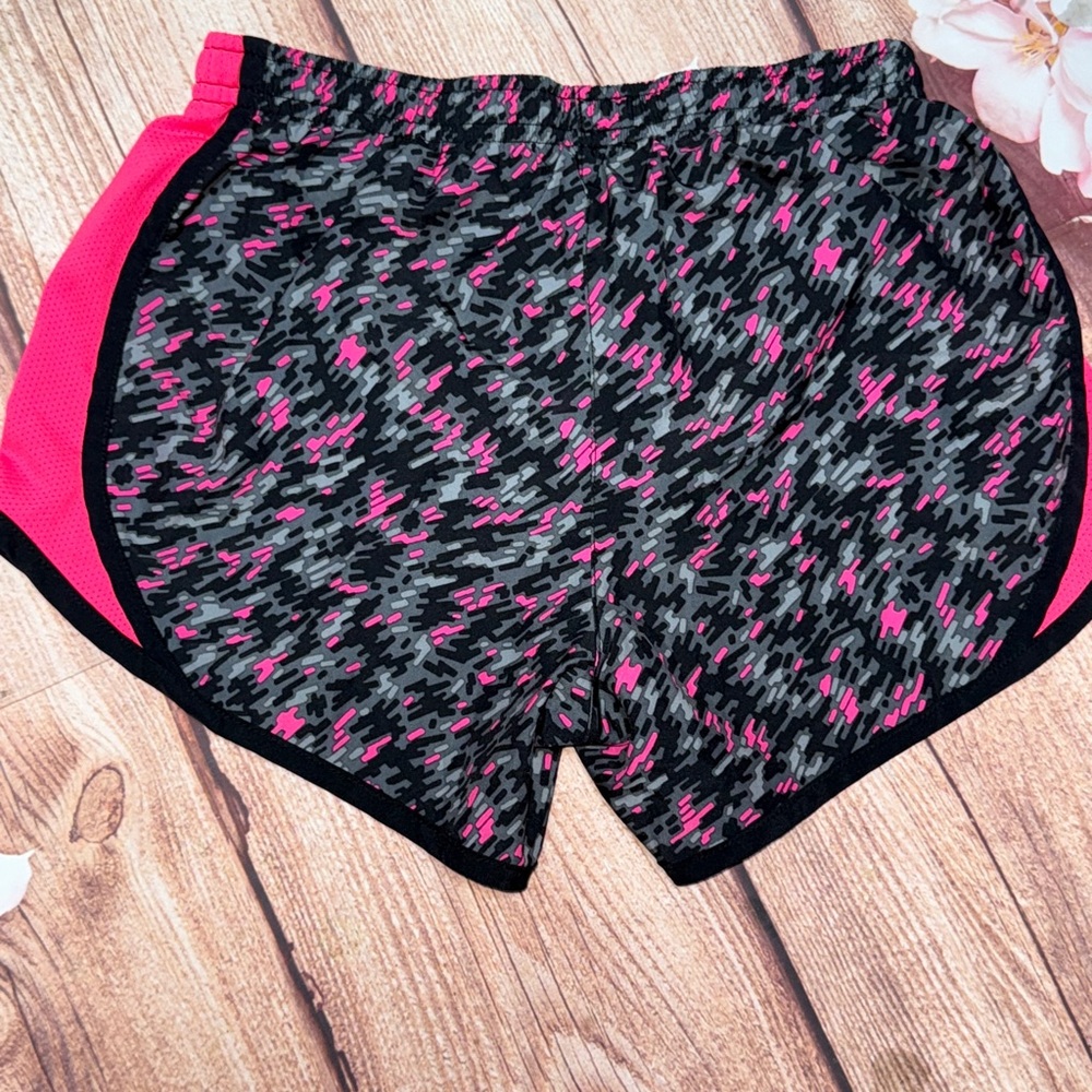 Nike Black and Pink Kids Dri-FIT Shorts - Picture 3 of 4